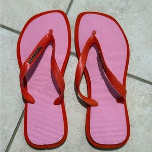 Havaianas 41-42 Red and Pink Sandals